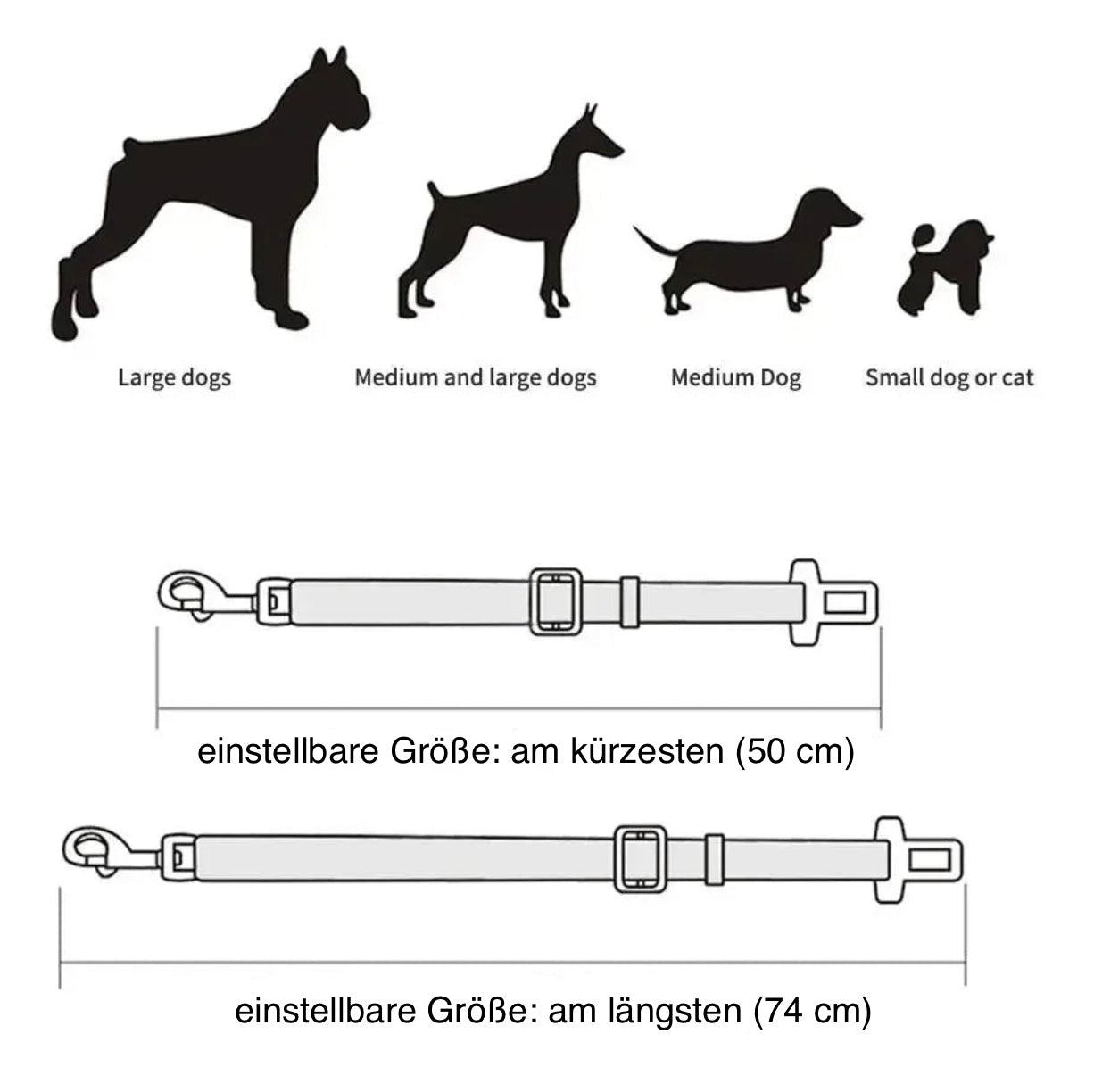 SafeDogCar - Sicherheitsgurt für Ihr Haustier im Auto