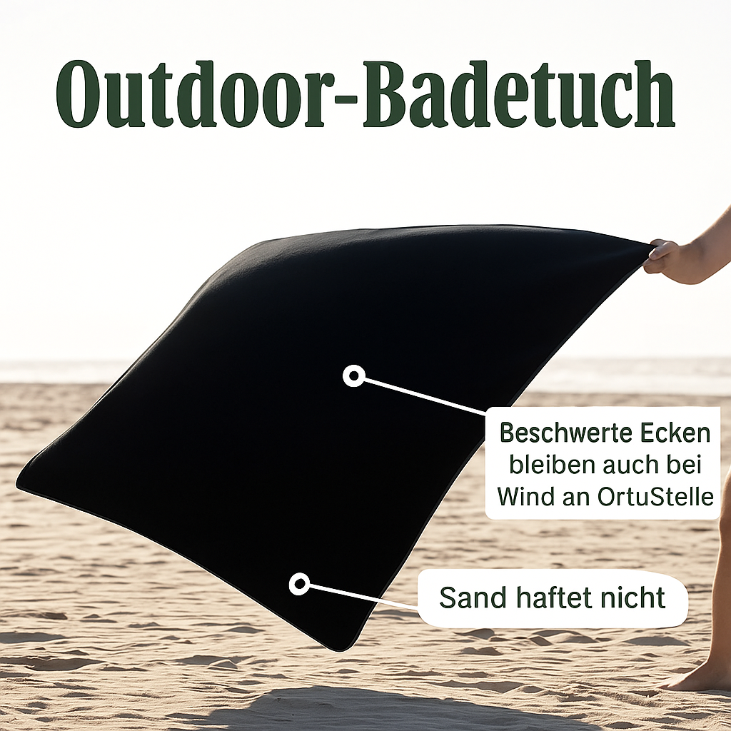 Magnetisches Badetuch mit vielerlei Funktionen