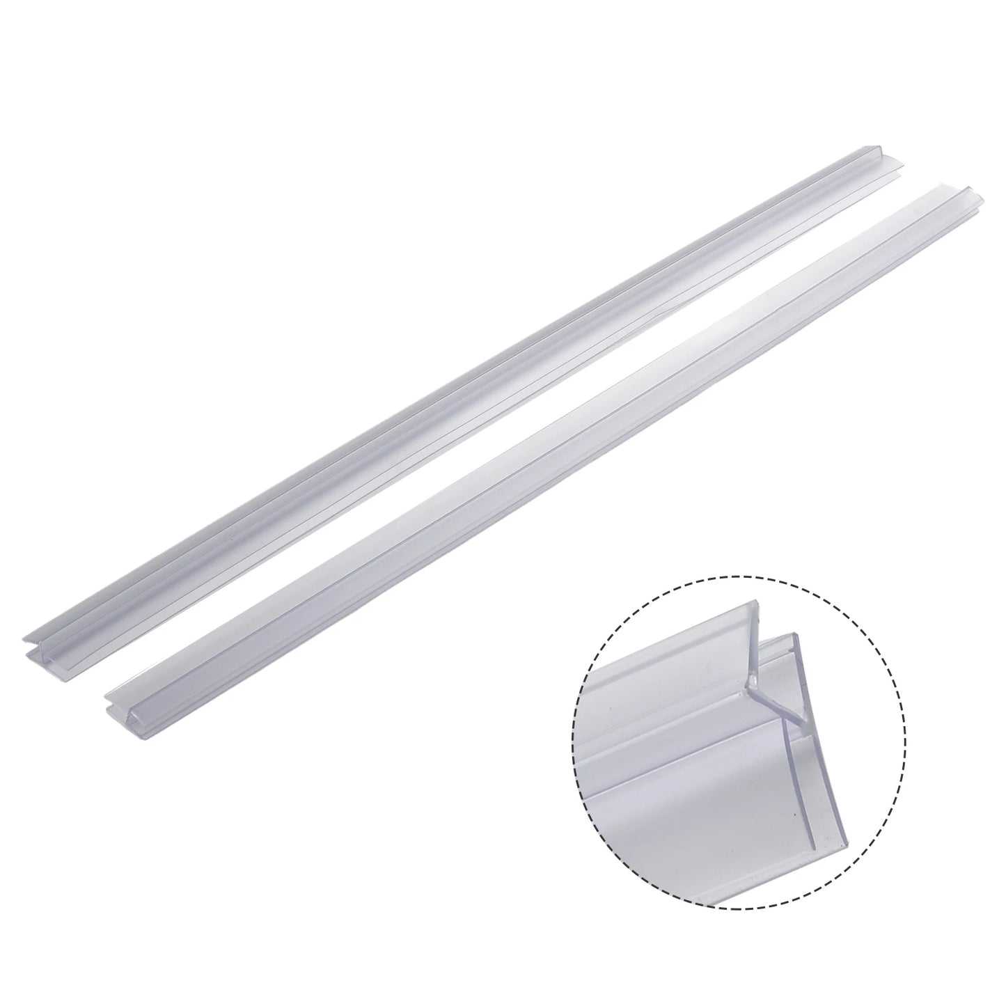 2 x Duschabdichtung für Duschtür (4-6 mm )