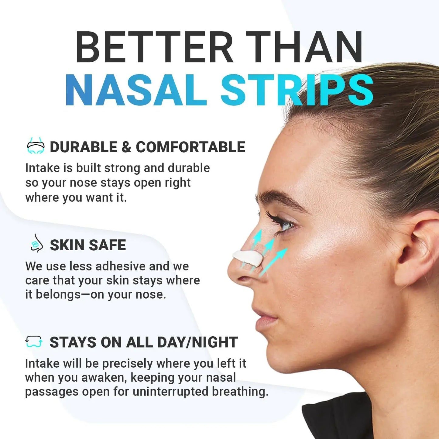 Hot Sale 30 Days Strongest Glue Tabs Magnetic Anti Snoring Nasal Strips Magnetic Nasal Strips With Magnet