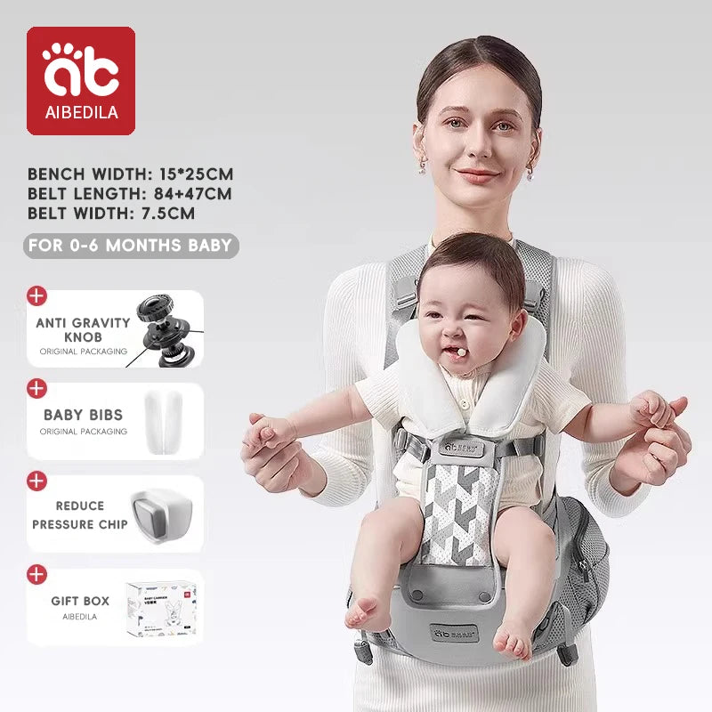 AIBEDILA Baby Carrier Ergonomic Kangaroo Infant Kids Sling Back Front Facing Backpack Wrap newborn Bag 0-6 Months